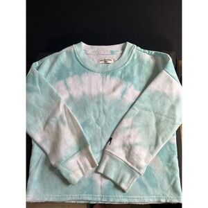 Abercrombie little girls tie dye blue‎ and white sweatshirt size 5/6